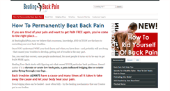 Desktop Screenshot of beatingbackpain.com