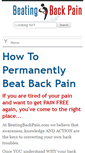 Mobile Screenshot of beatingbackpain.com